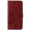 For Xiaomi Redmi Note 4X Roses Pressed Flowers Pattern Flip Leather Case with Holder & Card Slots & Wallet(Brown)