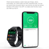 Ochstin 5H80 1.69 inch Square Screen Silicone Strap Heart Rate Blood Oxygen Monitoring Bluetooth Smart Watch(Black)