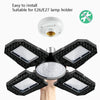 150W LED Garage Light Factory Warehouse Folding Four-Leaf Lamp(Warm White Light)