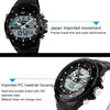SKMEI 1016 Multifunctional Men Outdoor Sports Camouflage Noctilucent Waterproof Double Digital Watch (Orange)