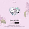 S925 Sterling Silver Sweet Candy Heart Beads DIY Bracelet Necklace Accessories