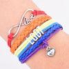 LGBT Words Rainbow Bracelet(Rainbow)