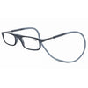 Portable Magnetic Hanging Neck Retractable Reading Glasses +125(Brown Frame Black Legs)