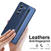 For Samsung Galaxy Z Fold5 Integrated PC + PU Phone Case with Pen / Pen Box(Blue)