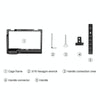 PULUZ Video Camera Cage Filmmaking Rig with Handle for Sony Alpha 7C / ILCE-7C / A7C(Black)