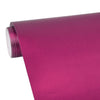 1.52 * 0.5m Waterproof PVC Wire Drawing Brushed Chrome Vinyl Wrap Car Sticker Automobile Ice Film Stickers Car Styling Matte Brushed Car Wrap Vinyl Film (Magenta)