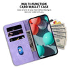 For Realme 13+ Global Seven-shaped Embossed Leather Phone Case(Purple)