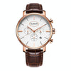 OCHSTIN 6066A Prominente Series Multifunctional Quartz Luminous Men Watch(Rose Gold+Coffee)