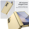 For Samsung Galaxy Z Fold5 Integrated AG Frosted Vacuum Plating Phone Case(Gold)