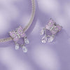 SCC2543 S925 Sterling Silver Necklace Pendant Accessories Purple Butterfly DIY Bracelet Beads