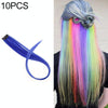 10 PCS Chemical Fiber Wig One-Step Gradient Color Single Card Wig, Stretched Length:24inches(38#)