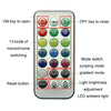 Car Modification Wireless Colorful Remote Control Atmosphere Light, Specification: 1 Light +1 RC