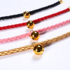 Gold PU Leather Cat Collar with Bell - Small (20-25cm)