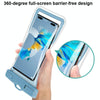 Small Waist Floating Airbag Mobile Phone Waterproof Bag TPU Mobile Phone Waterproof Bag(Blue)