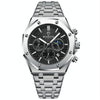 BINBOND B0161 Multifunctional Luminous Waterproof Business Quartz Watch, Color: White Steel-Black
