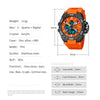 STRYVE S8026 Sports Colorful Night Light Electronic Waterproof Watch Multifunctional Student Watch(Army Green)