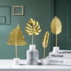 BJ1526 Leaf-shape Wrought Iron Ornament, Size: L (Turtle Leaf)