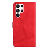 For Samsung Galaxy S25 Ultra 5G Skin-feel Stitching Leather Phone Case(Red)