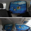 Automobile Sunshade Car Windows Sun Protection And Heat Insulation Magnetic Telescopic Side Curtains(Auspicious Three Treasures Rear Square)