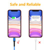 ENKAY ENK-CB203 Cloth Weaving Thread USB to 8 Pin Data Transfer Charging Cable(Blue)