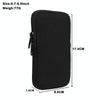 For 6.7-6.9 inch Universal Elastic Material Zipper Waist Bag(Black)
