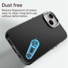 For iPhone 15 Carbon Fiber Series IMD Phone Case(Black)