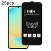 For Samsung Galaxy S24 FE 5G 25pcs High Aluminum Large Arc Full Screen Tempered Glass Film