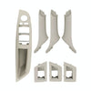 Car Imported Version Inside Doors Handle Pull Trim Cover 5141 7225 873 for BMW F10 F18, Left Driving (Beige White)