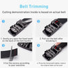 Leather Texture Belt Men Business Fashion Automatic Buckle Belt 120cm x 1(Square Buckle)