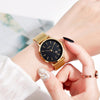 SKMEI 1530 Fashion Europe And America Simple Business Women Wristwatch Elegant Thin Female Student Quartz Watch(Gold)
