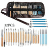 32 In 1 Pottery Tool Set Pottery Clay Stone Carving Knife DIY Clay Combination Tool