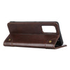 For Xiaomi Redmi Note 10 Pro Copper Buckle Nappa Texture Horizontal Flip Leather Case with Holder & Card Slots & Wallet(Coffee)