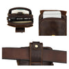 6385 Men Outdoor Sports Belt Hanging Multifunctional Waist Bag(Coffee)