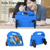 For Galaxy Tab 4 7.0 T230 / T231 EVA Material Children Flat Anti Falling Cover Protective Shell With Thumb Bracket(Blue)