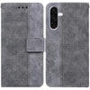 For Samsung Galaxy A26 5G Geometric Embossed Leather Phone Case(Grey)