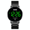 SKMEI 1550 Simple and Stylish LED Touch Screen Men  Watch Waterproof Stainless Steel With Electronic Watch(Black)