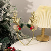 Bell Antler Headdress Christmas Ball Party Decoration Headband(Gold)