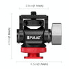PULUZ Mini 180 Degree Swing Tripod Ball Head Cold Shoe Mount Adapter(Red)