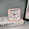 Candy Color Office Home Student Square Alarm Clock(Pink)