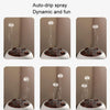 Dynamic Multi-Spray Aromatherapy Diffuser With Colorful Lights Remote Control Humidifier EU Plug(V80 Spit Circle Upgrade Model)