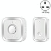 CACAZI A58 Wireless Doorbell, Plug-in, 300m Range, UK Plug, Silver