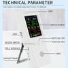 9 In 1 Air Quality Detector Handheld High Precision Formaldehyde Detector(Black)