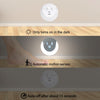 USB Charging Light & Human Body Sensing Control Smile Magnetic Night Light(Cold White Light)