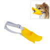Silicone Duck Muzzle for Dogs, Yellow, M
