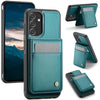 For Samsung Galaxy A13 5G JEEHOOD J06 British Style RFID MagSafe Card Bag PU Phone Case(Green)