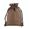 50 PCS Multi size Linen Jute Drawstring Gift Bags Sacks Wedding Birthday Party Favors Drawstring Gift Bags, Size:9x12cm(Coffee)