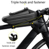 WEST BIKING YP0707263 Bicycle Outdoor Front Beam Bag EVA Hard Shell Phone Bag(Fluorescent yellow)