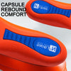 Sports Shock-absorbing Insoles Soft Bottom Sweat-absorbing Flat Arch Full Pad Heel Insoles, Size: 43-44(Sky Blue)