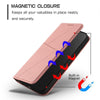 For Samsung Galaxy A05s / F14 4G Strong Magnetic Frosted Flip Leather Phone Case(Pink)