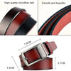 Dandali L8019 Men Casual Antique Pin Buckle Leather Belt Waistband, Size: 110-125cm (Coffee)
